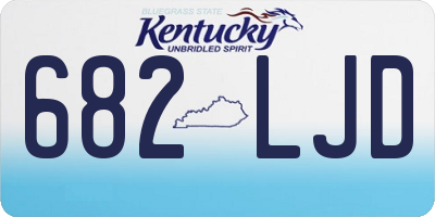 KY license plate 682LJD
