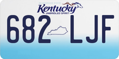KY license plate 682LJF