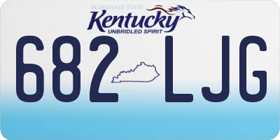 KY license plate 682LJG