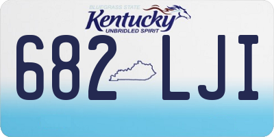 KY license plate 682LJI