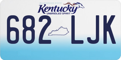 KY license plate 682LJK