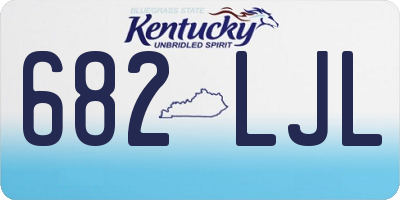 KY license plate 682LJL