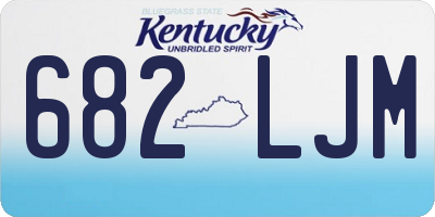 KY license plate 682LJM