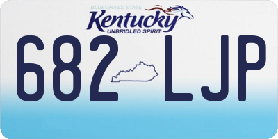 KY license plate 682LJP