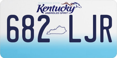 KY license plate 682LJR