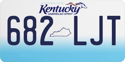 KY license plate 682LJT
