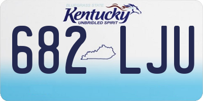 KY license plate 682LJU