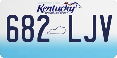 KY license plate 682LJV