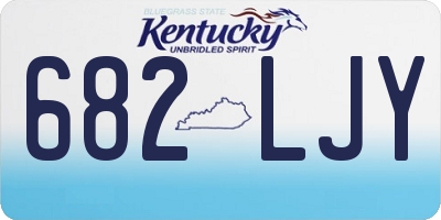 KY license plate 682LJY