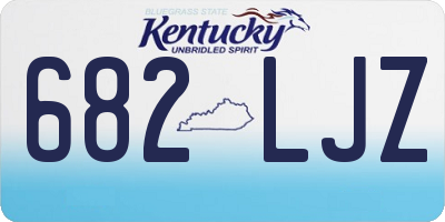 KY license plate 682LJZ