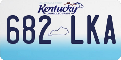 KY license plate 682LKA