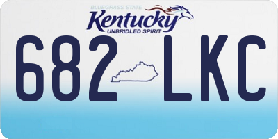 KY license plate 682LKC