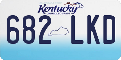 KY license plate 682LKD