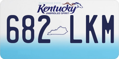 KY license plate 682LKM