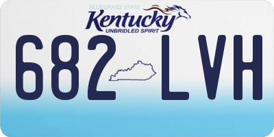 KY license plate 682LVH