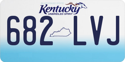 KY license plate 682LVJ