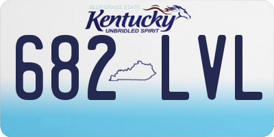 KY license plate 682LVL