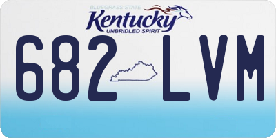 KY license plate 682LVM