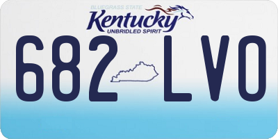 KY license plate 682LVO