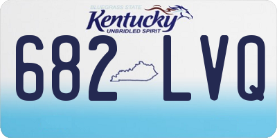KY license plate 682LVQ