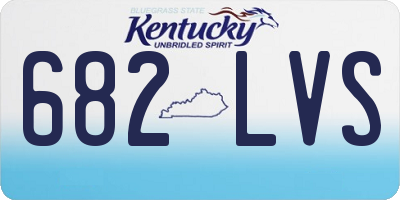 KY license plate 682LVS