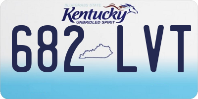 KY license plate 682LVT