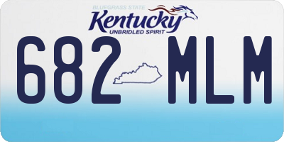 KY license plate 682MLM