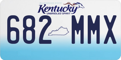 KY license plate 682MMX