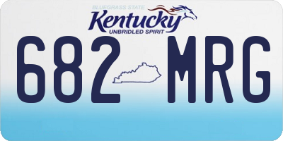 KY license plate 682MRG