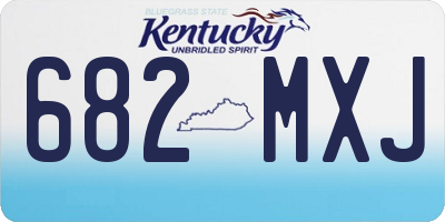 KY license plate 682MXJ