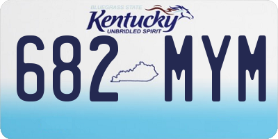 KY license plate 682MYM