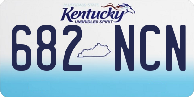 KY license plate 682NCN