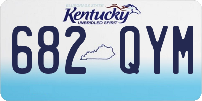 KY license plate 682QYM