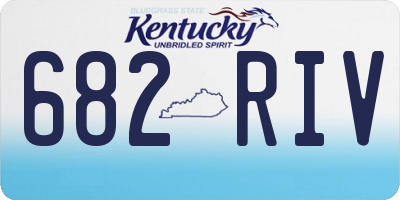 KY license plate 682RIV