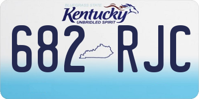 KY license plate 682RJC