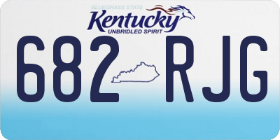 KY license plate 682RJG