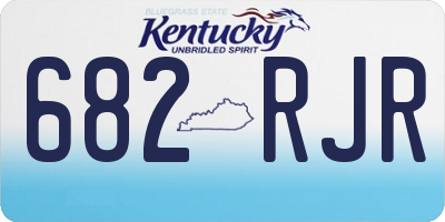 KY license plate 682RJR