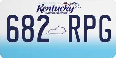 KY license plate 682RPG