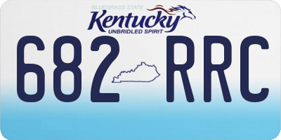 KY license plate 682RRC