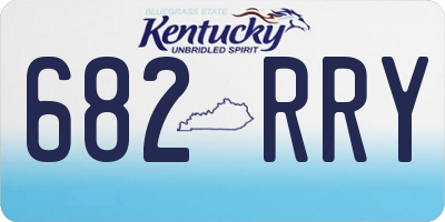 KY license plate 682RRY
