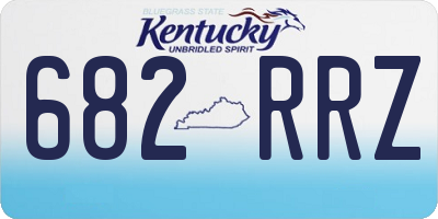 KY license plate 682RRZ