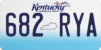 KY license plate 682RYA