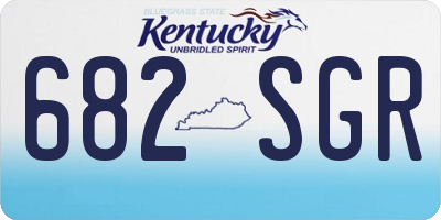 KY license plate 682SGR