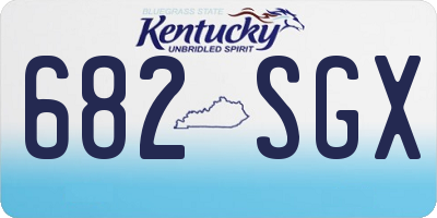 KY license plate 682SGX