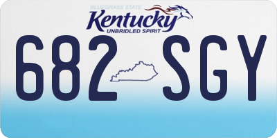 KY license plate 682SGY