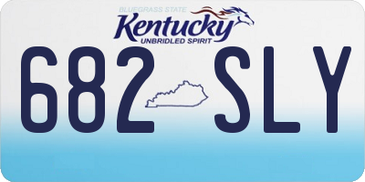 KY license plate 682SLY