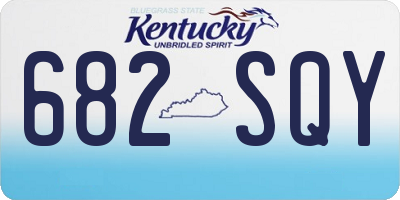 KY license plate 682SQY