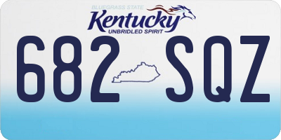 KY license plate 682SQZ