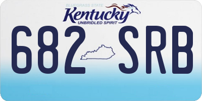 KY license plate 682SRB