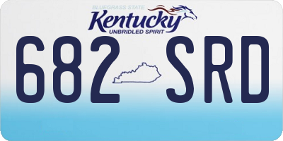 KY license plate 682SRD